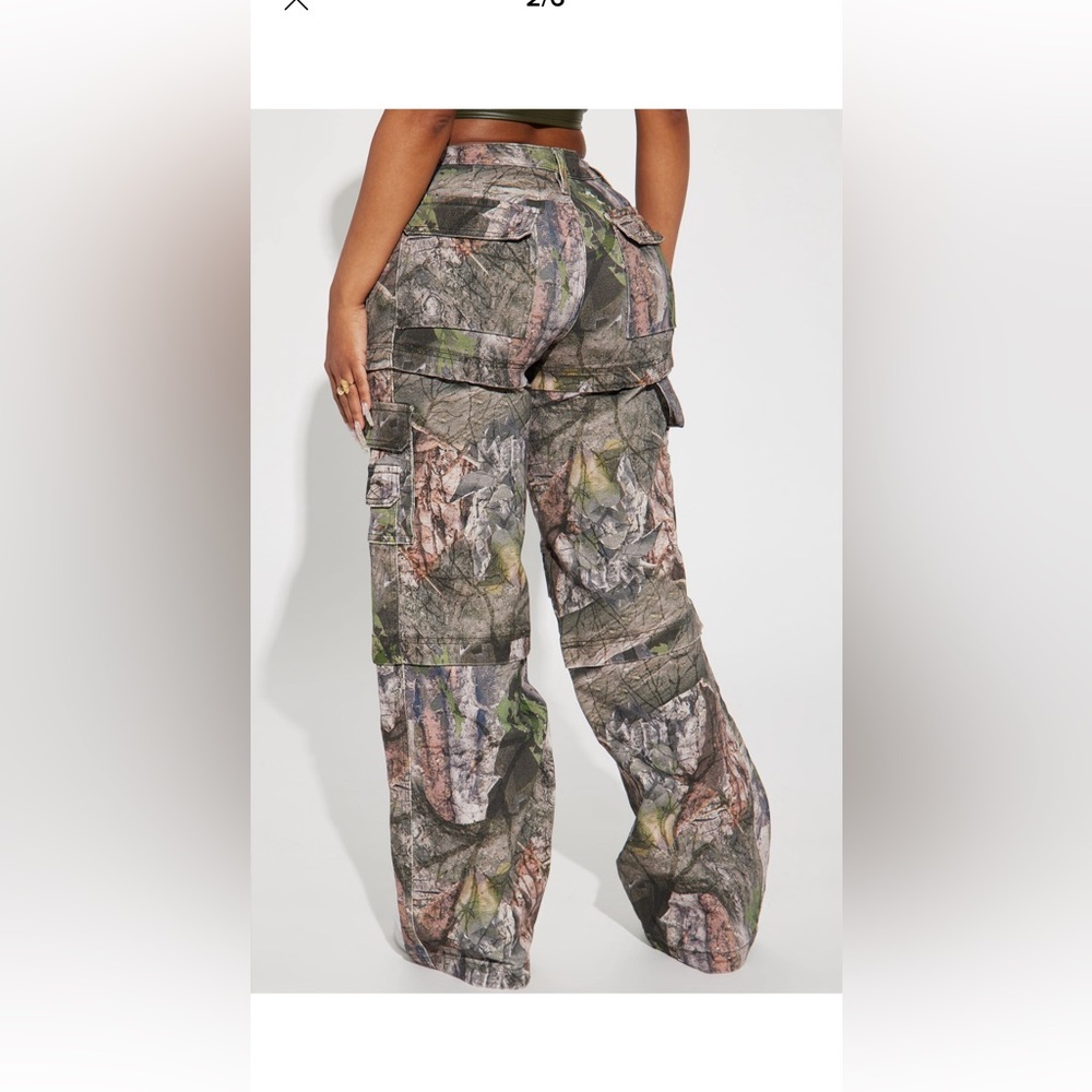 Fashion Nova Camouflage Cargo Jeans - Picture 3 of 7